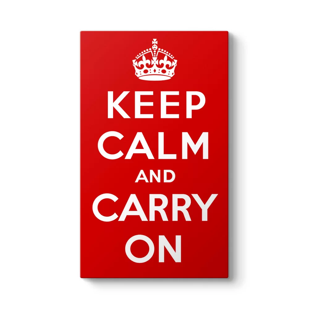 Keep Calm And Carry On Tablosu - Model 35